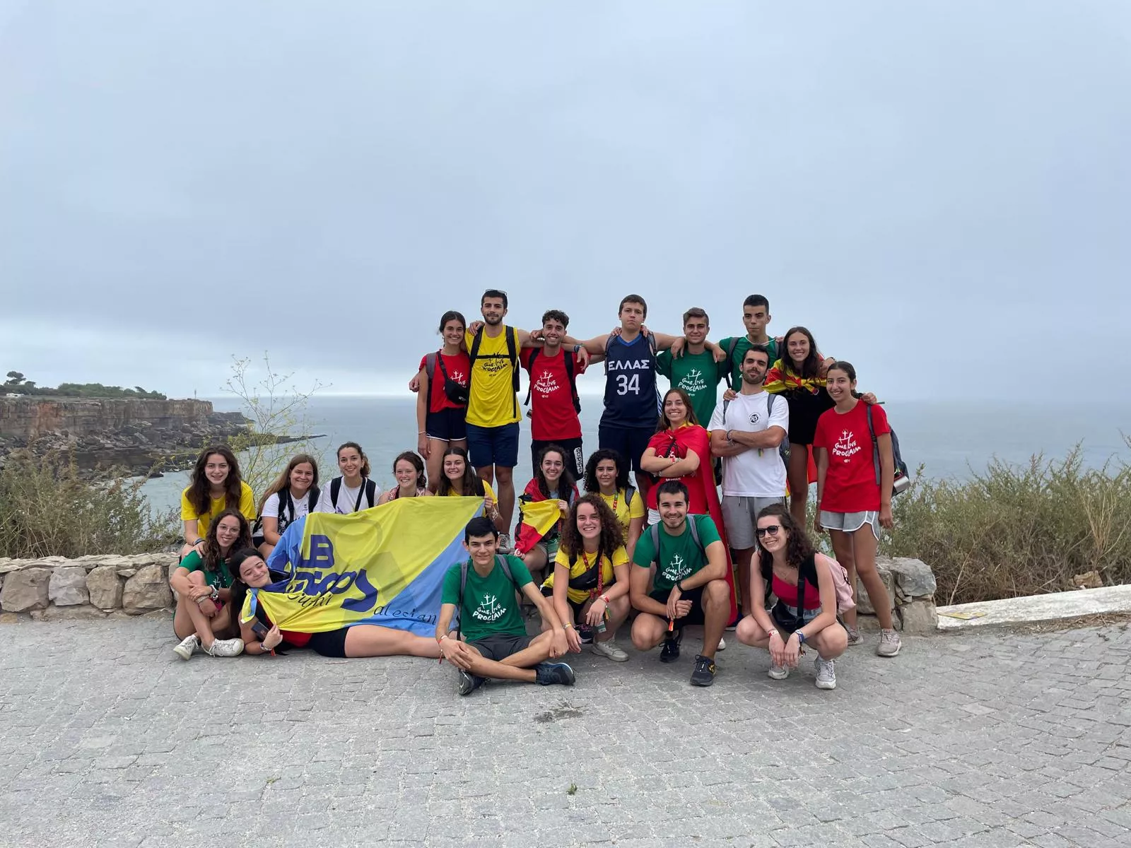 La delegación de salesianos Huesca en la s últimas horas de la JMJ