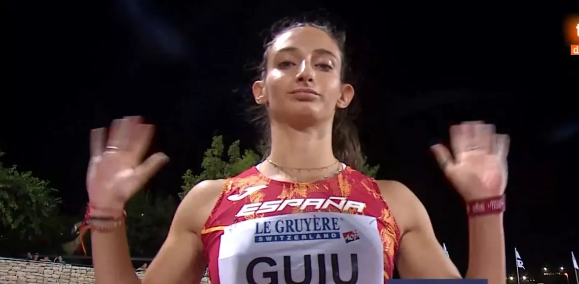 Elena Guiu, momentos antes de la semifinal.