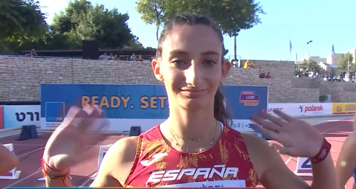 Elena Guiu antes de iniciar la primera ronda