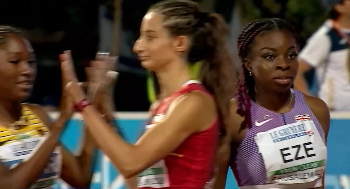 Elena Guiu, tras caer en semifinales.