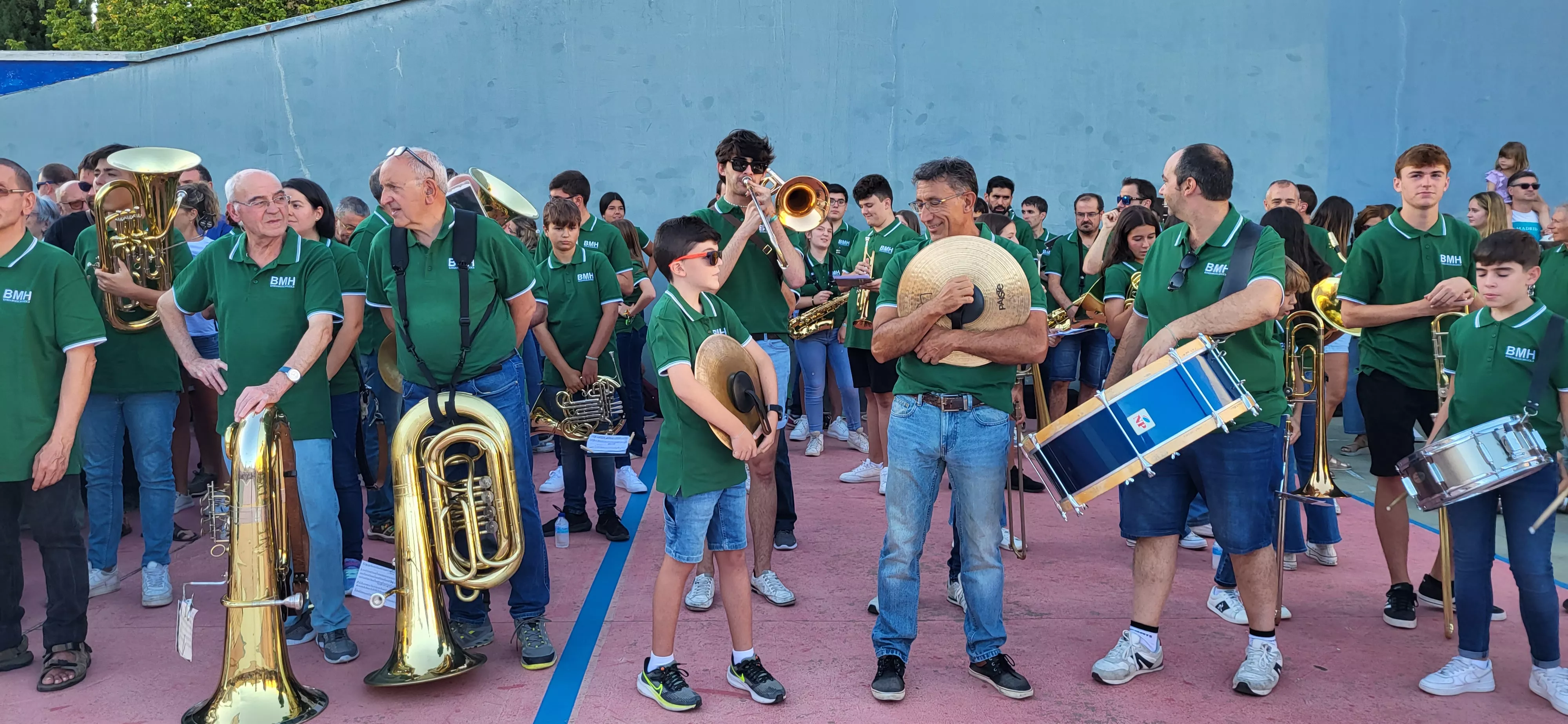 Último ensayo de los Danzantes de Huesca antes de San Lorenzo. Foto: Mercedes Manterola