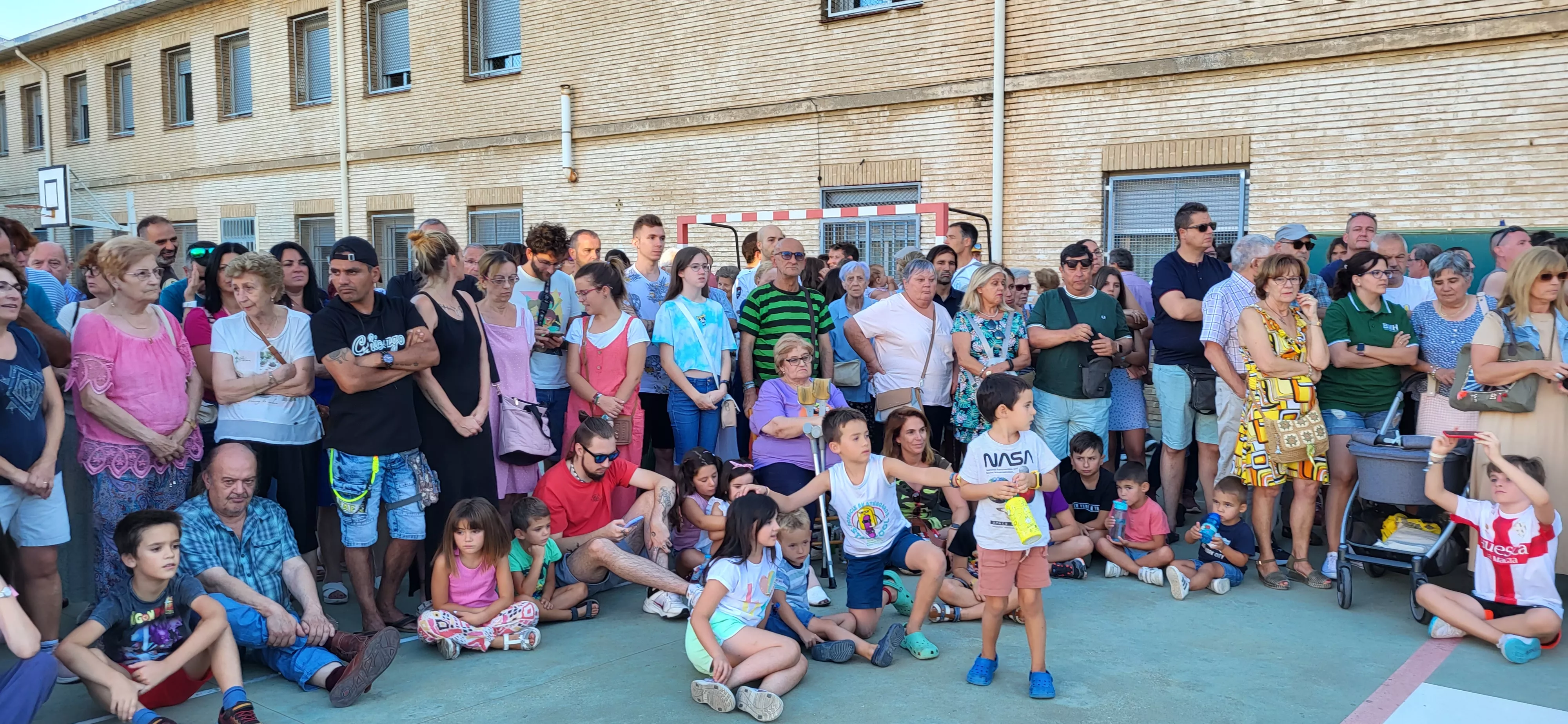 Último ensayo de los Danzantes de Huesca antes de San Lorenzo. Foto: Mercedes Manterola