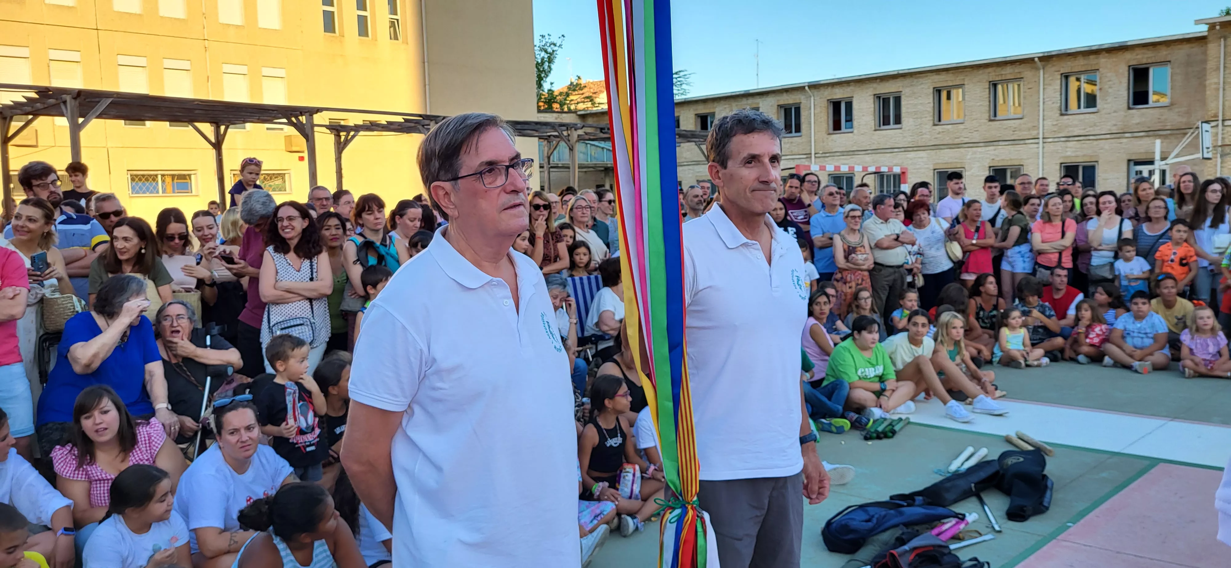 Último ensayo de los Danzantes de Huesca antes de San Lorenzo. Foto: Mercedes Manterola