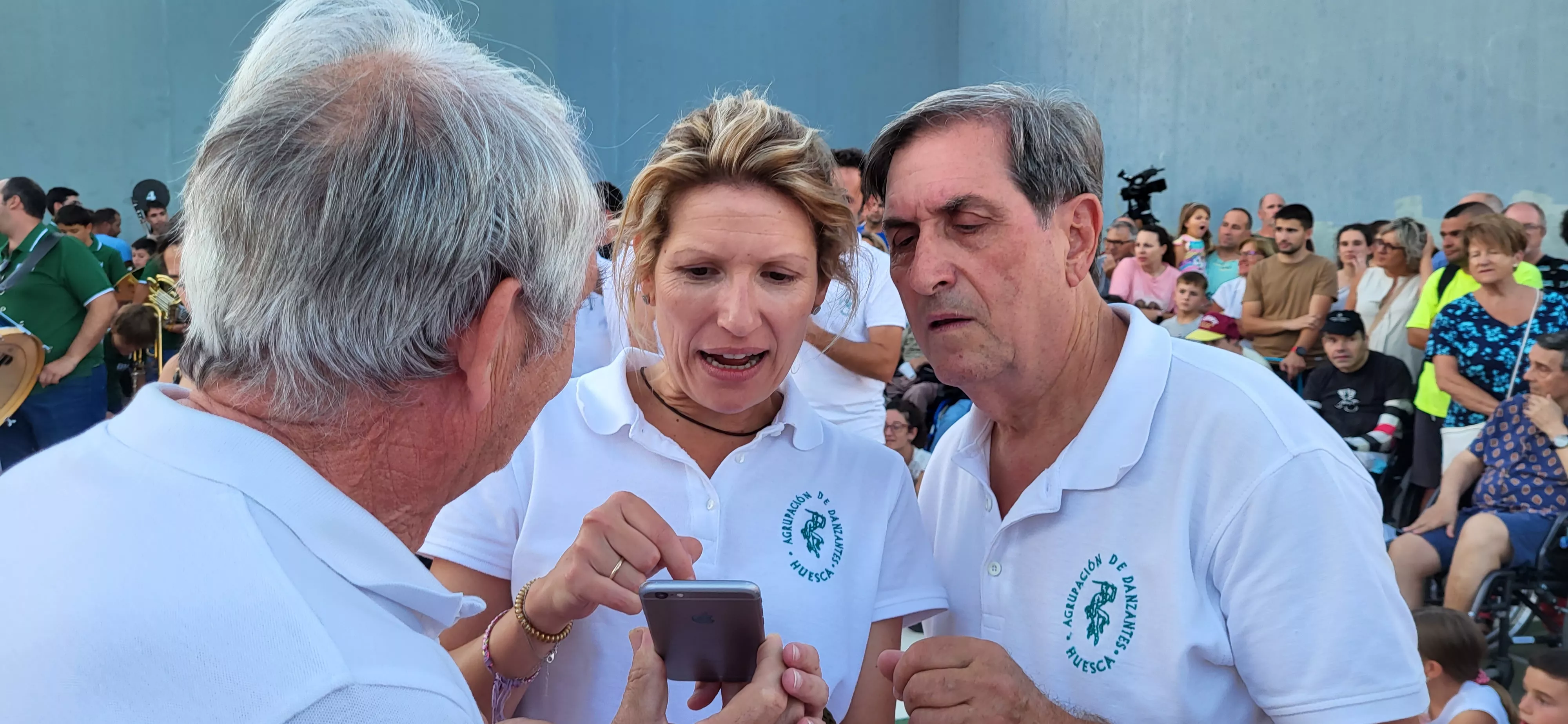 Último ensayo de los Danzantes de Huesca antes de San Lorenzo. Foto: Mercedes Manterola