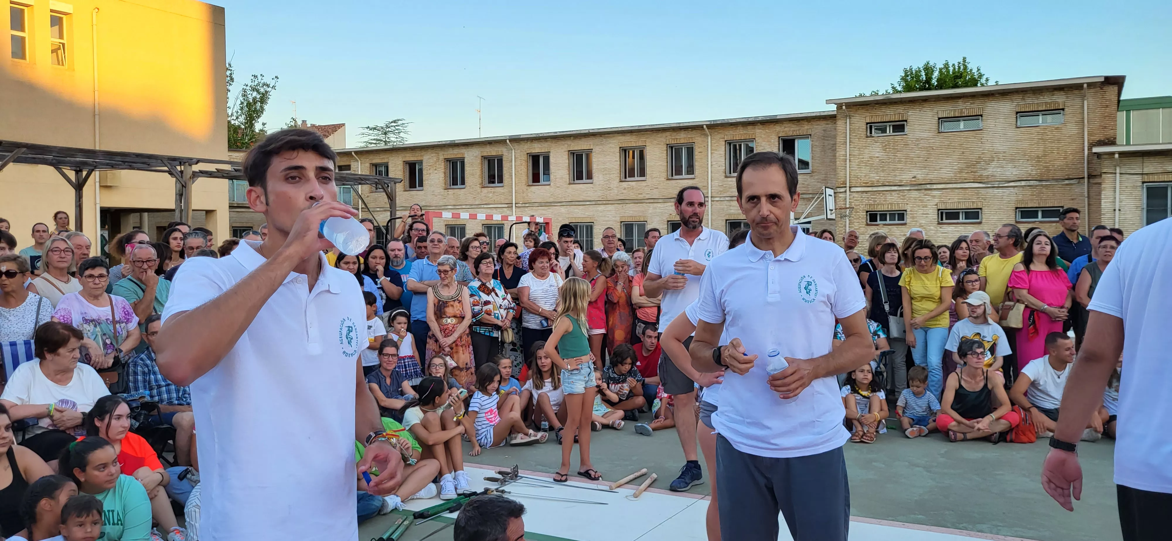 Último ensayo de los Danzantes de Huesca antes de San Lorenzo. Foto: Mercedes Manterola
