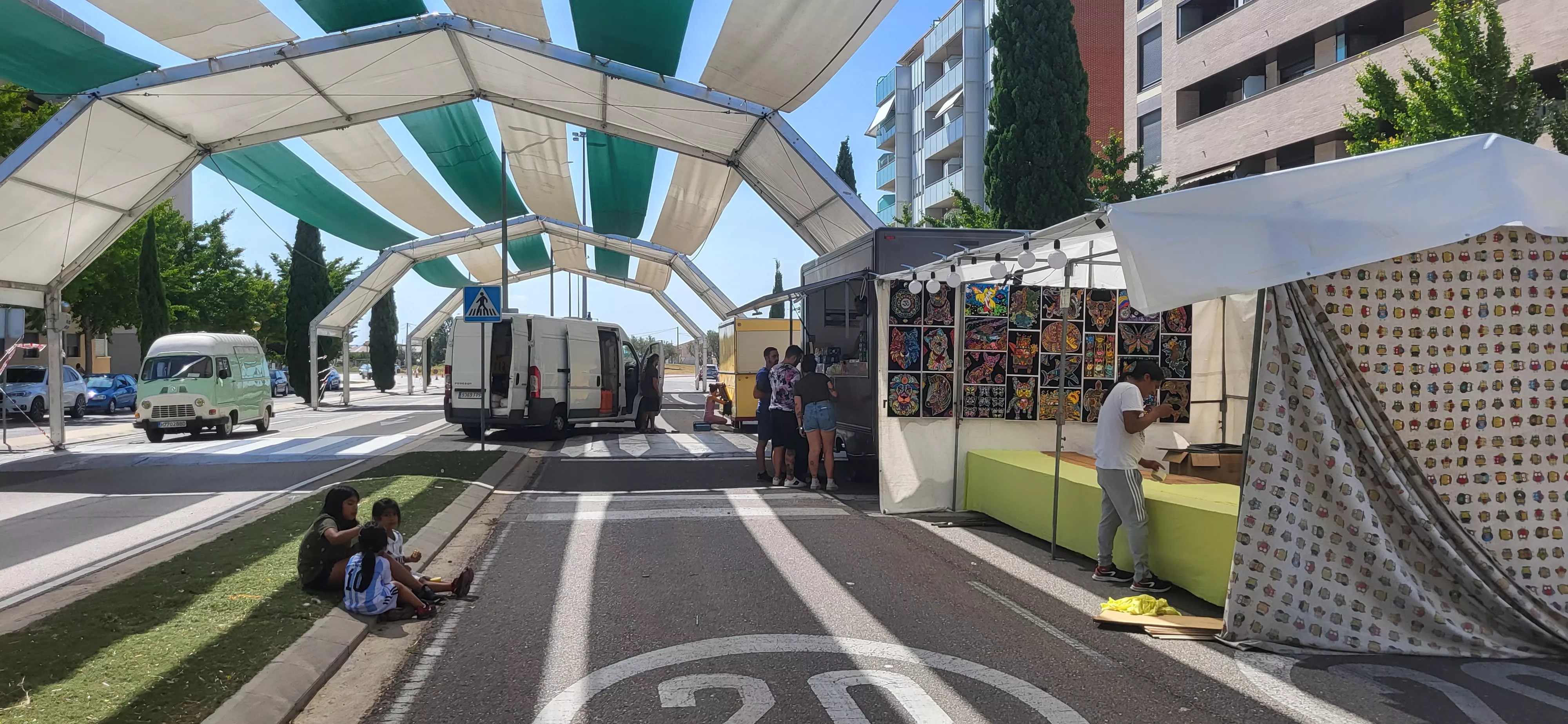  Preparativos en Huesca de las fiestas de San Lorenzo. Foto: Mercedes Manterola