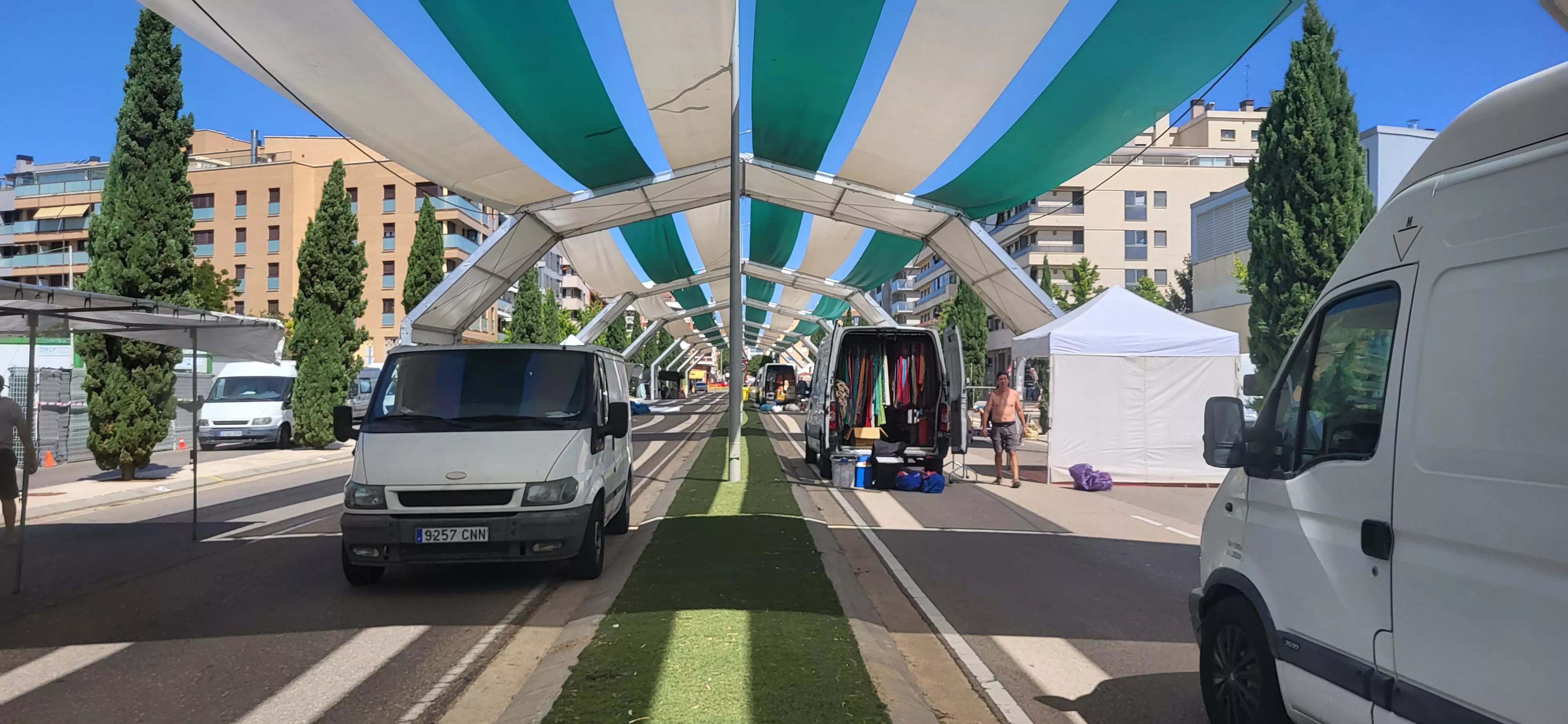  Preparativos en Huesca de las fiestas de San Lorenzo. Foto: Mercedes Manterola