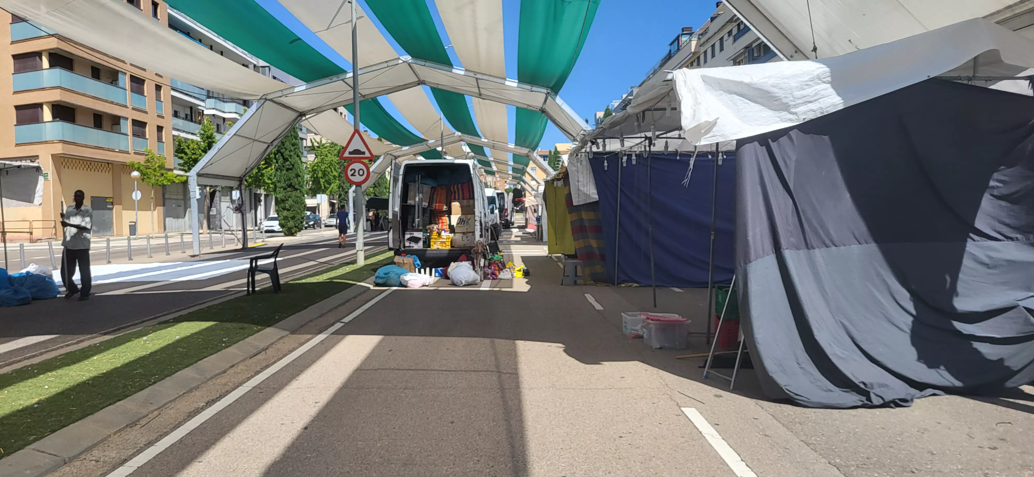  Preparativos en Huesca de las fiestas de San Lorenzo. Foto: Mercedes Manterola