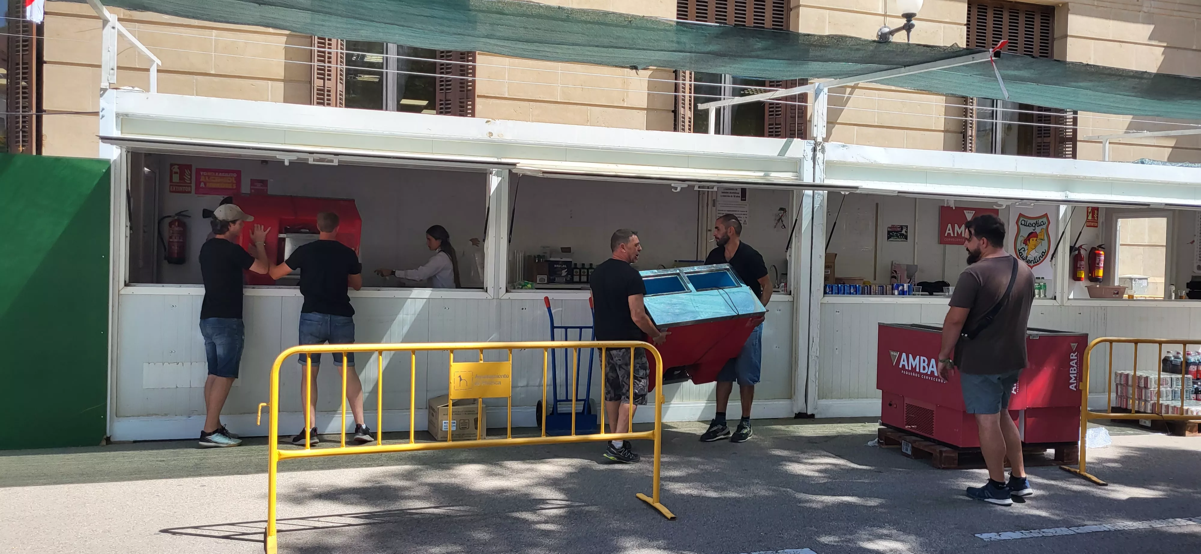  Preparativos en Huesca de las fiestas de San Lorenzo. Foto: Mercedes Manterola