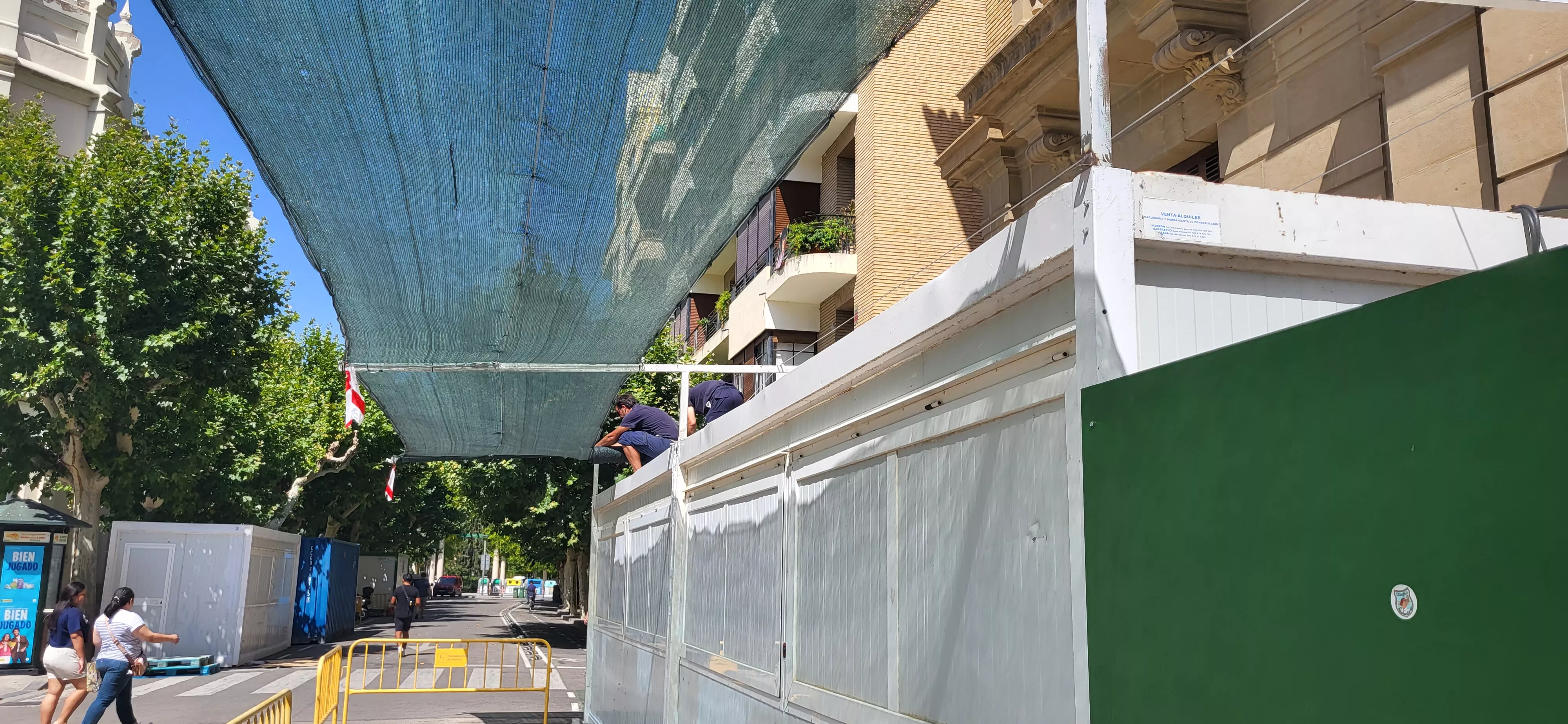  Preparativos en Huesca de las fiestas de San Lorenzo. Foto: Mercedes Manterola