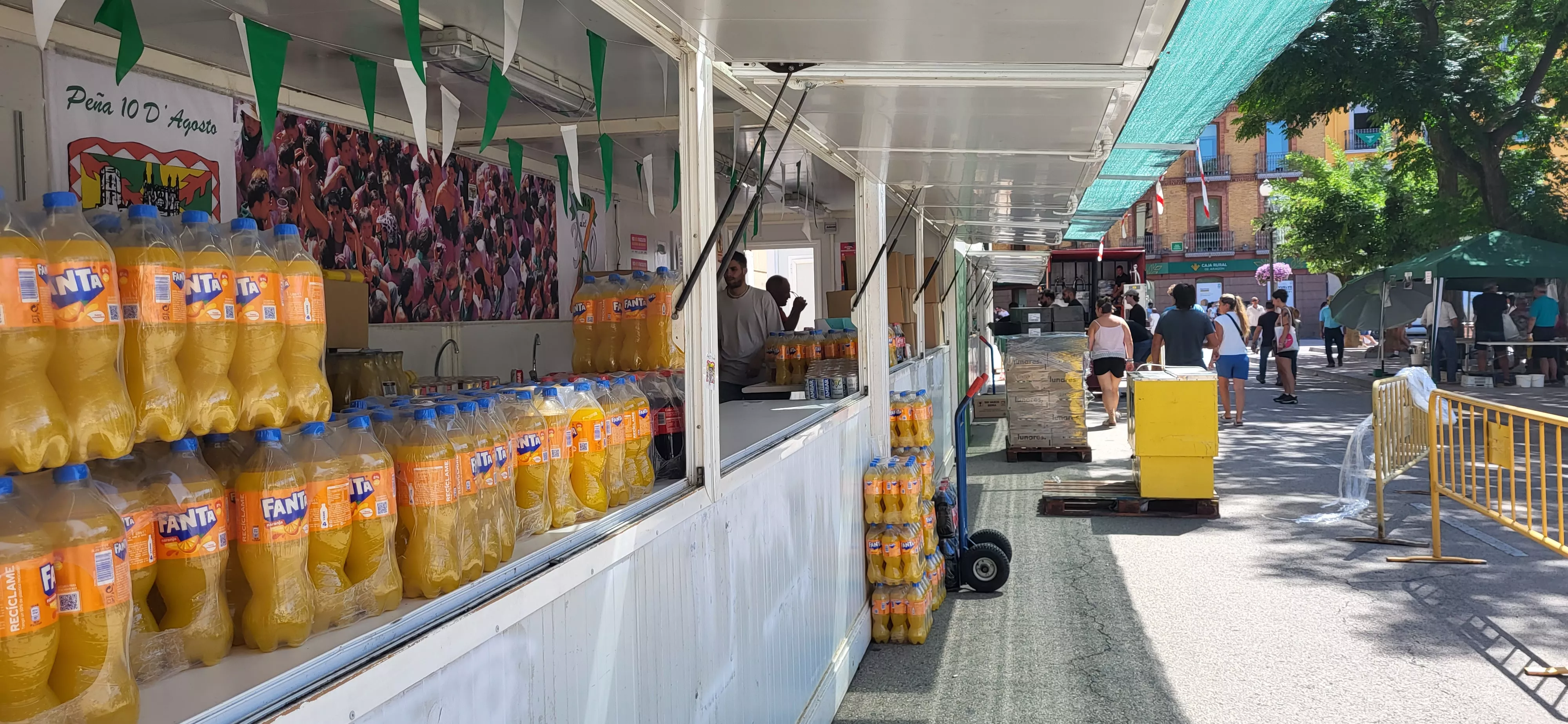  Preparativos en Huesca de las fiestas de San Lorenzo. Foto: Mercedes Manterola