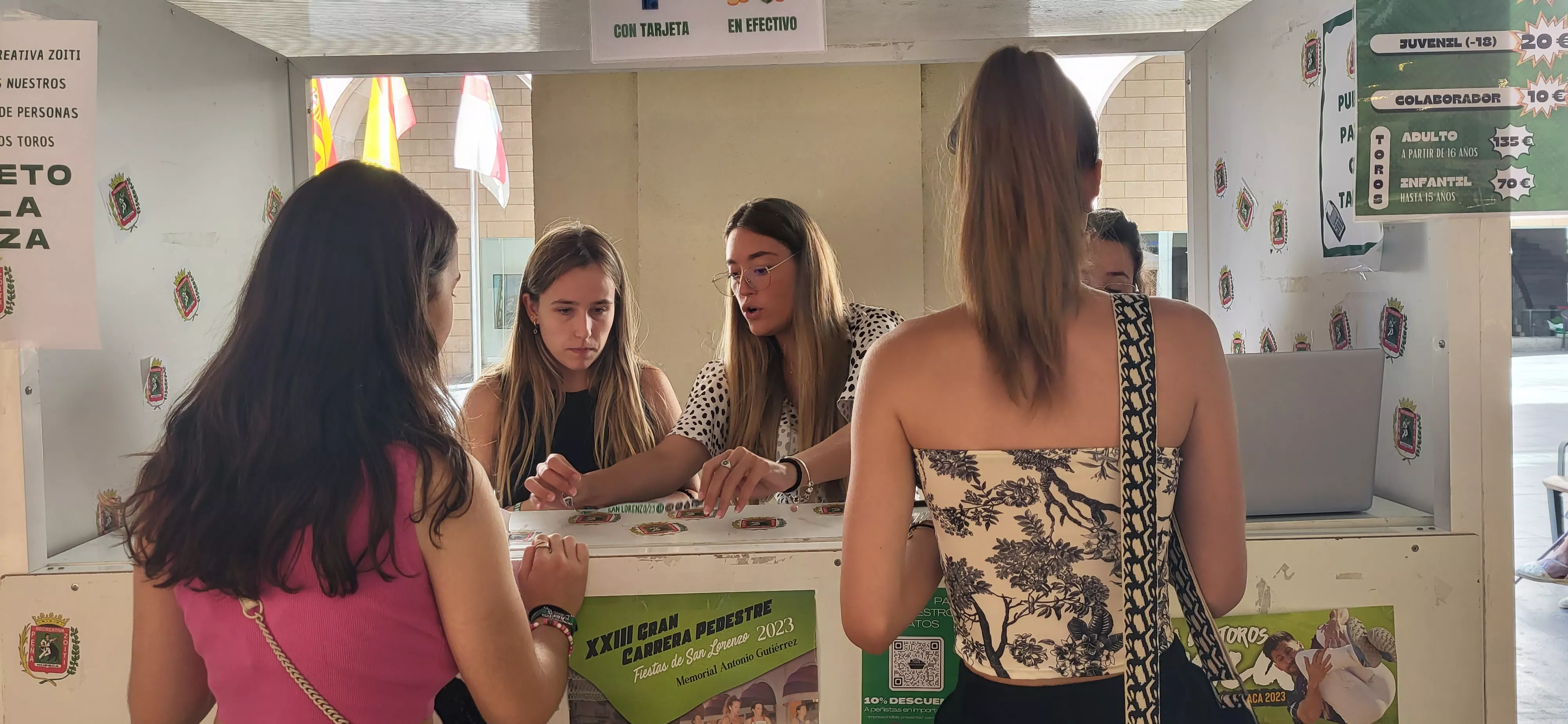  Preparativos en Huesca de las fiestas de San Lorenzo. Foto: Mercedes Manterola