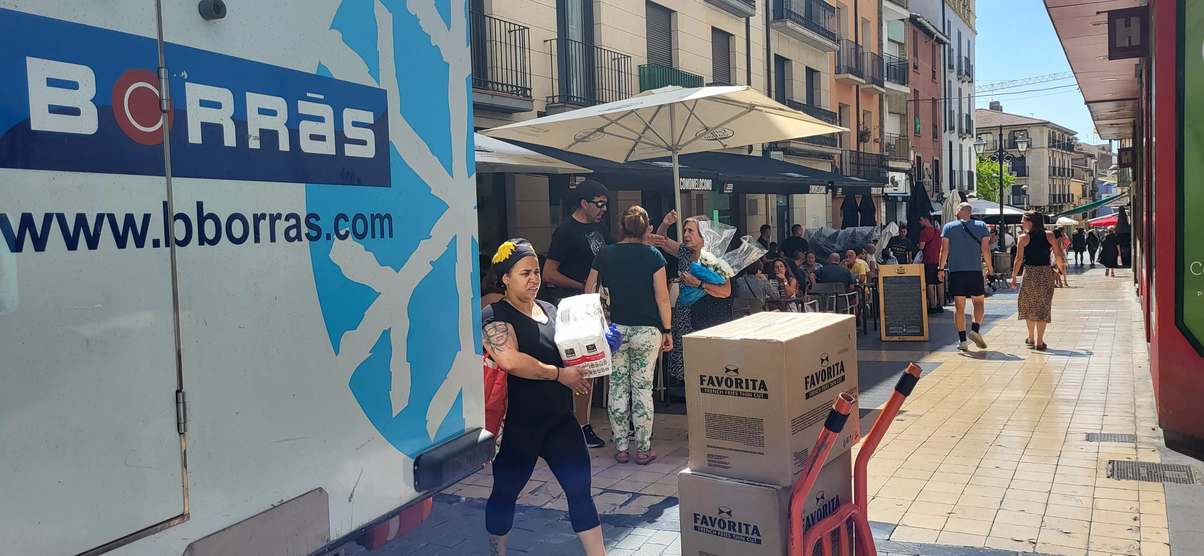  Preparativos en Huesca de las fiestas de San Lorenzo. Foto: Mercedes Manterola