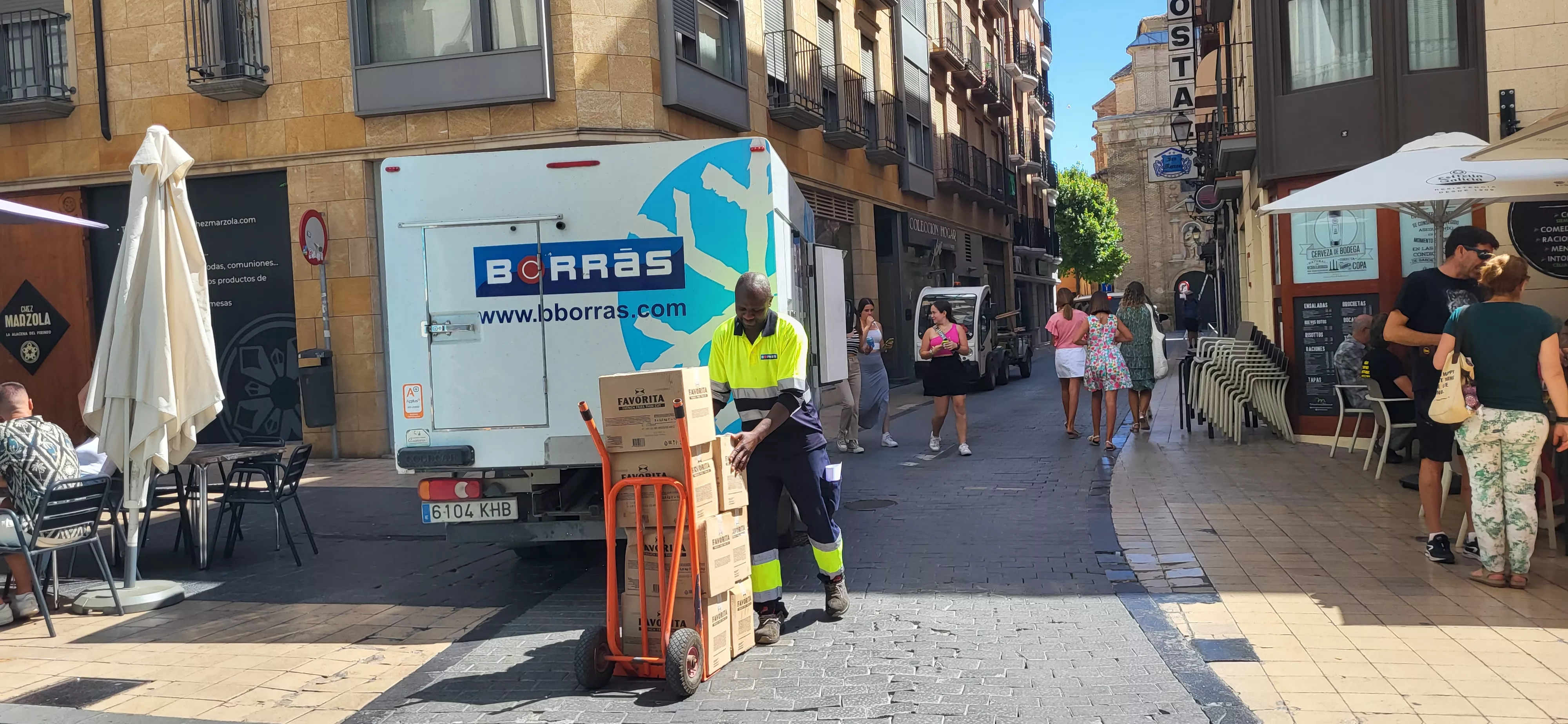  Preparativos en Huesca de las fiestas de San Lorenzo. Foto: Mercedes Manterola