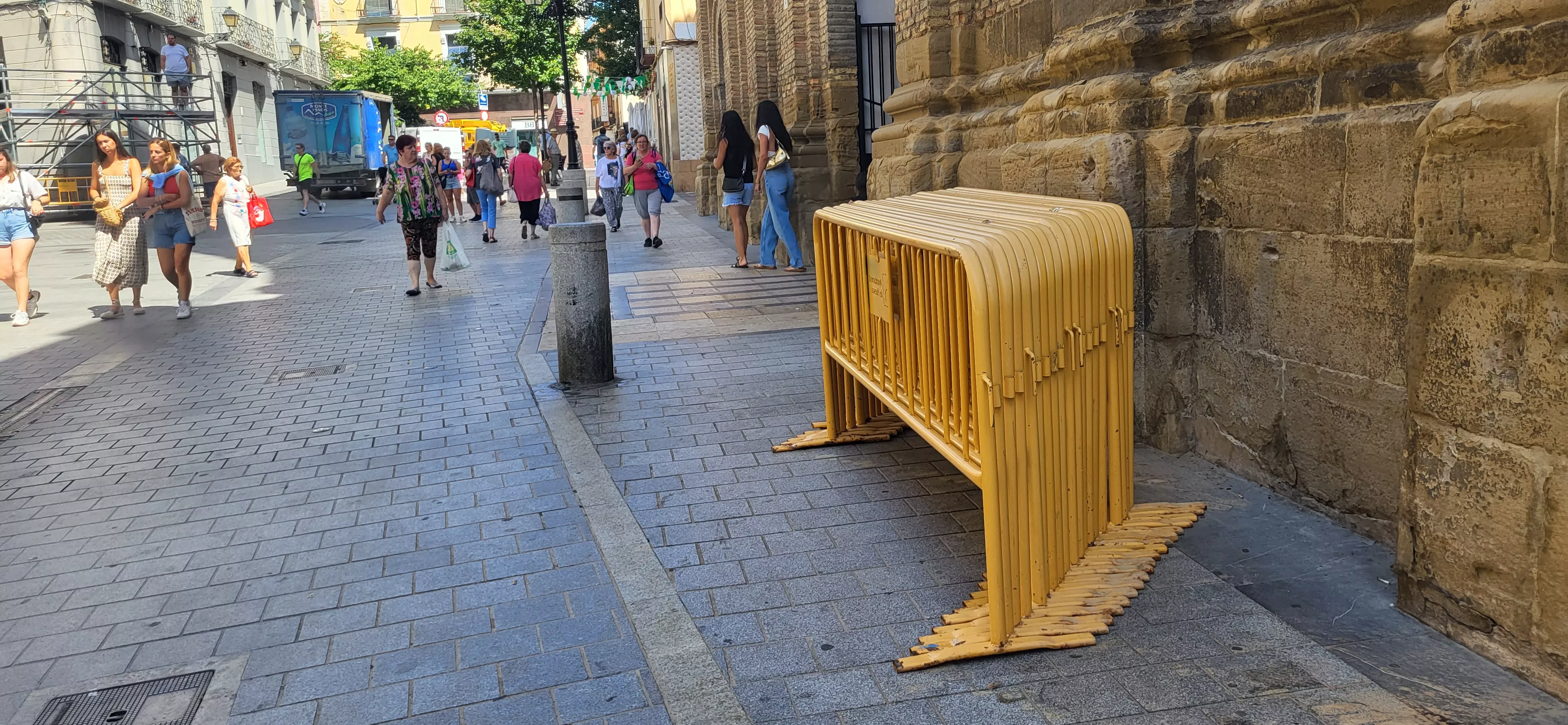  Preparativos en Huesca de las fiestas de San Lorenzo. Foto: Mercedes Manterola