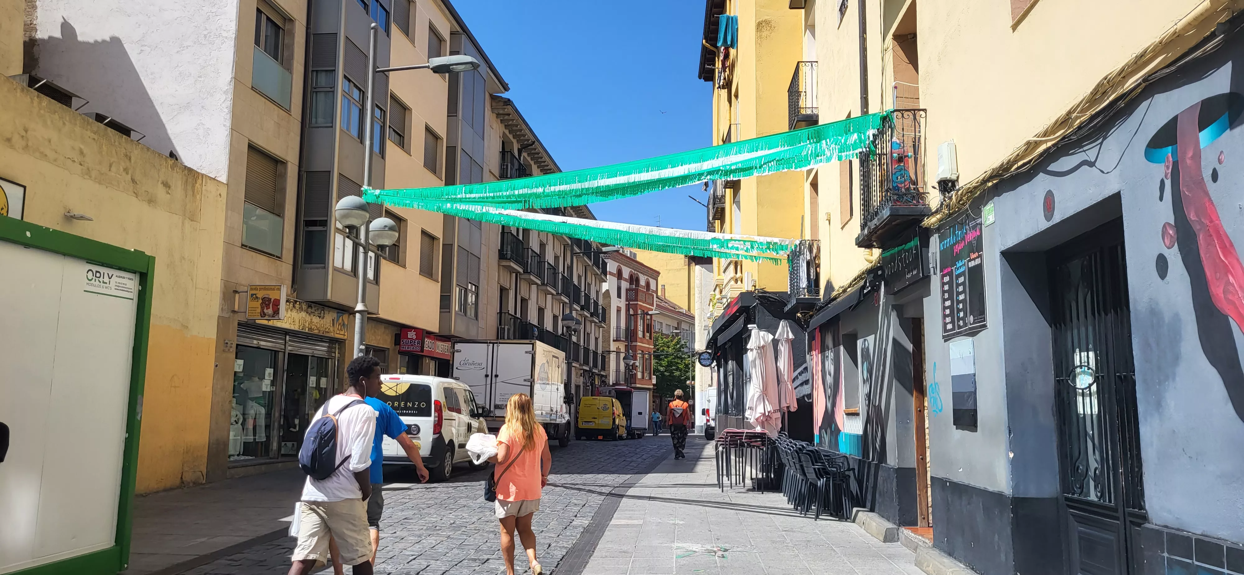  Preparativos en Huesca de las fiestas de San Lorenzo. Foto: Mercedes Manterola