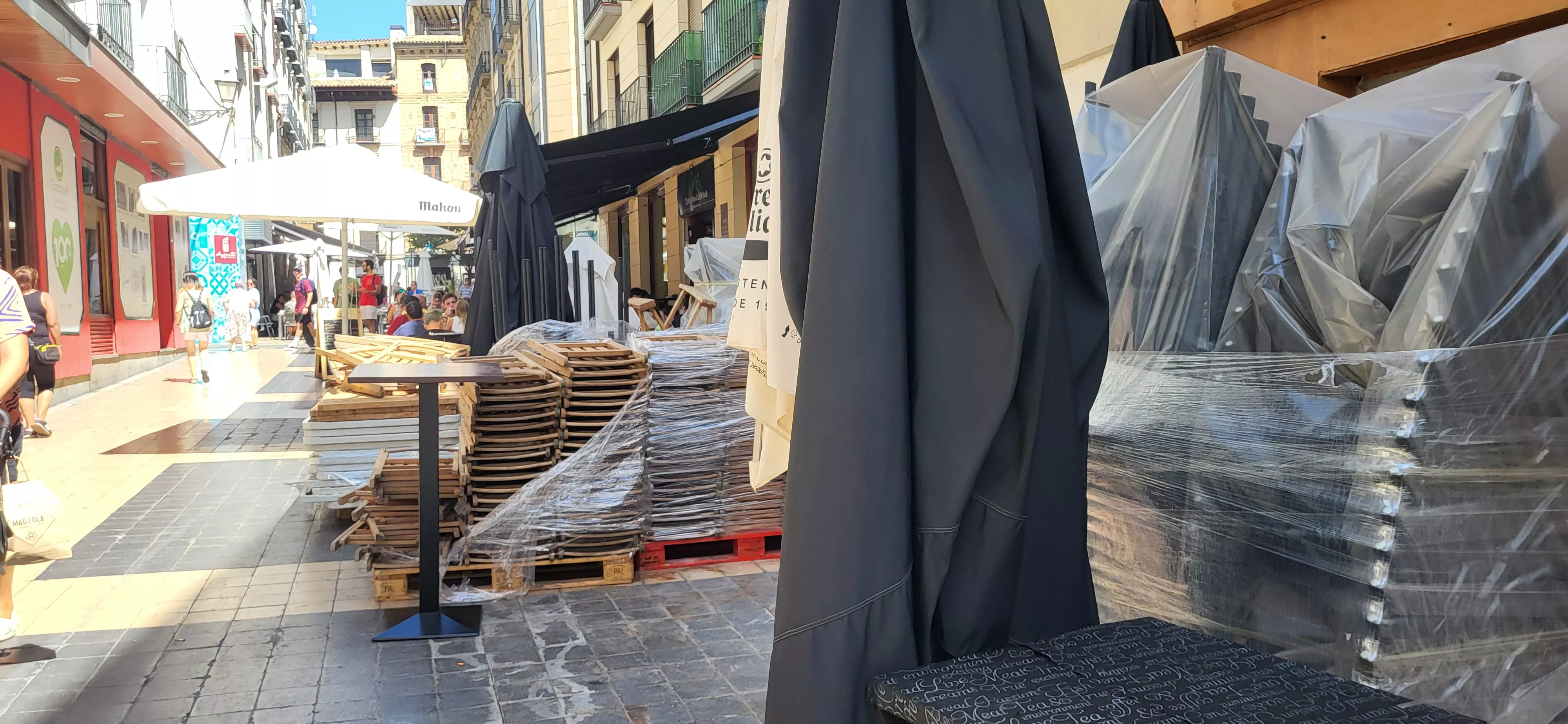  Preparativos en Huesca de las fiestas de San Lorenzo. Foto: Mercedes Manterola
