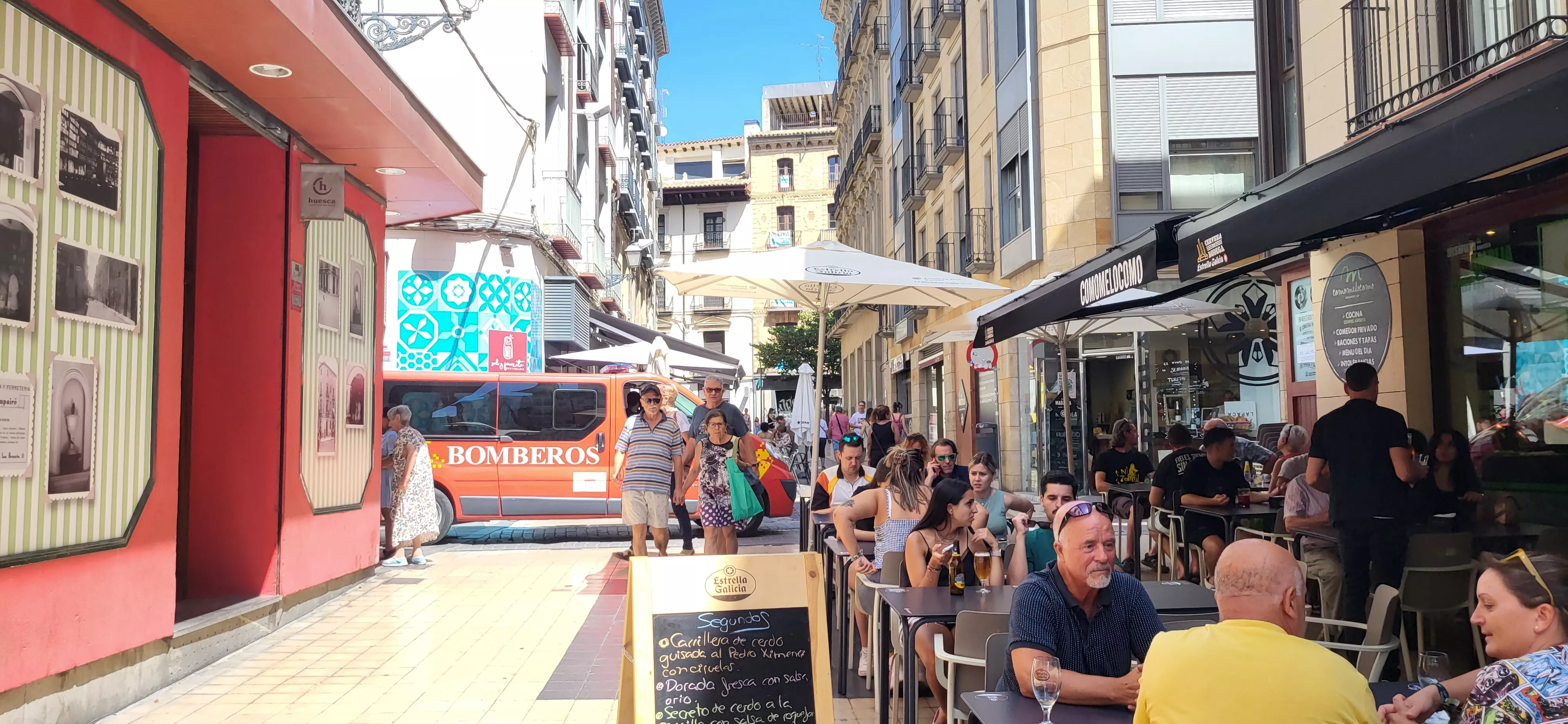  Preparativos en Huesca de las fiestas de San Lorenzo. Foto: Mercedes Manterola