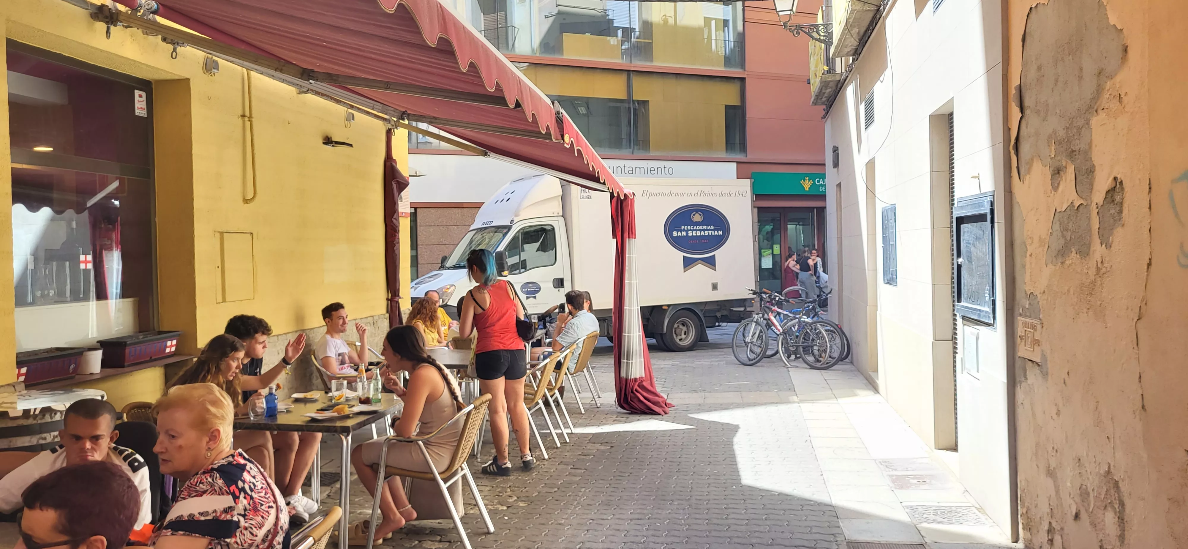  Preparativos en Huesca de las fiestas de San Lorenzo. Foto: Mercedes Manterola
