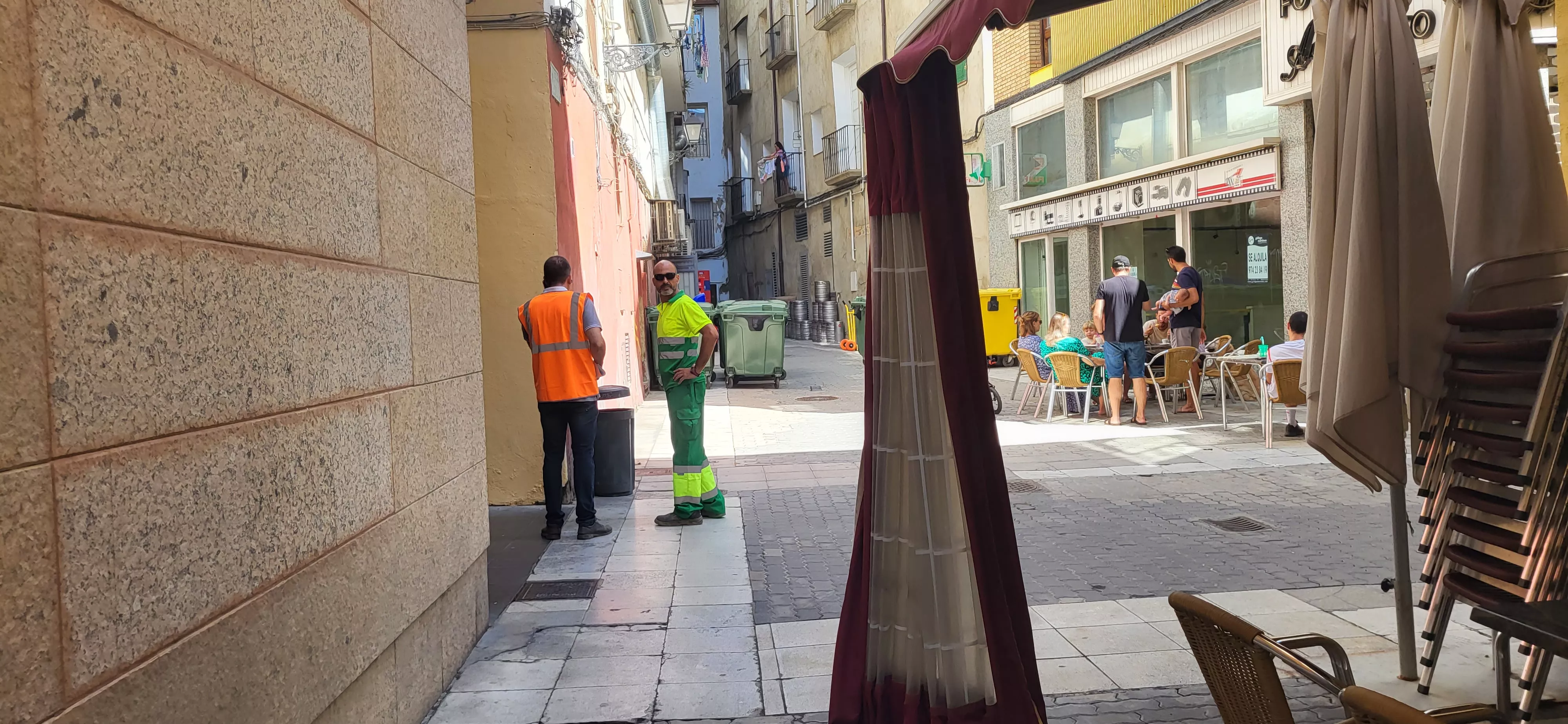  Preparativos en Huesca de las fiestas de San Lorenzo. Foto: Mercedes Manterola