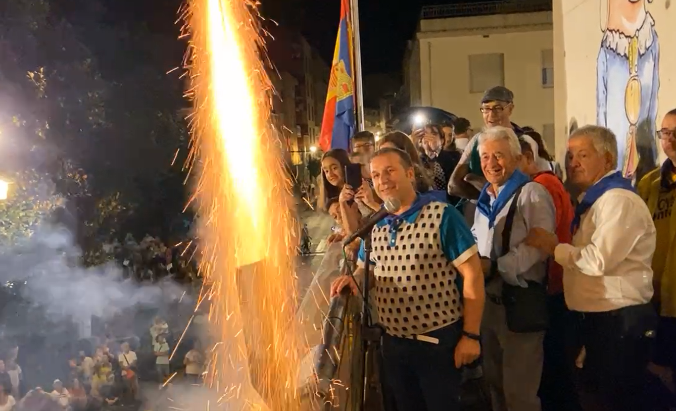El chupinazo devuelve la fiesta a Binéfar tras dos años