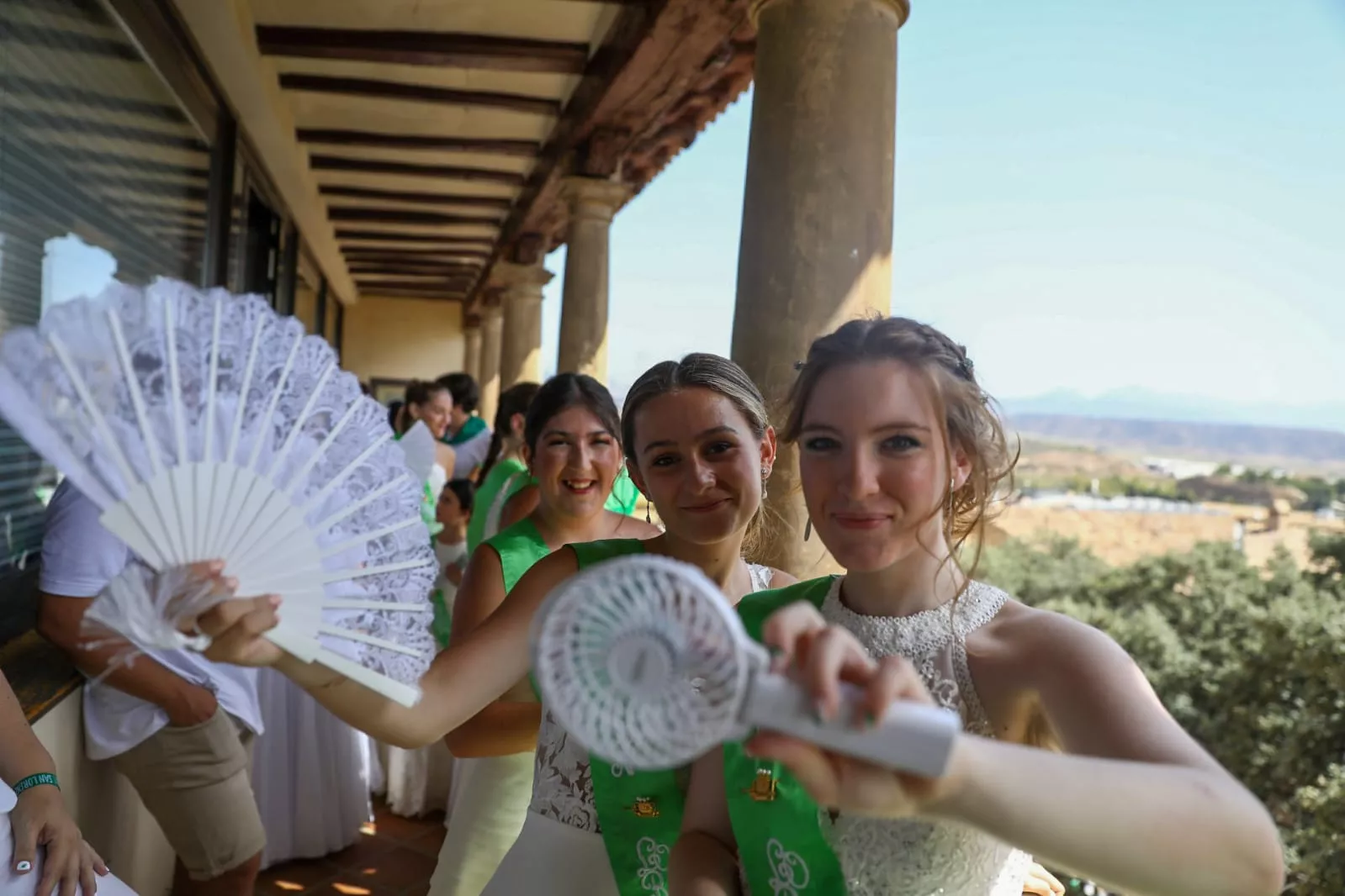 Lanzamiento del cohete de las fiestas de San Lorenzo