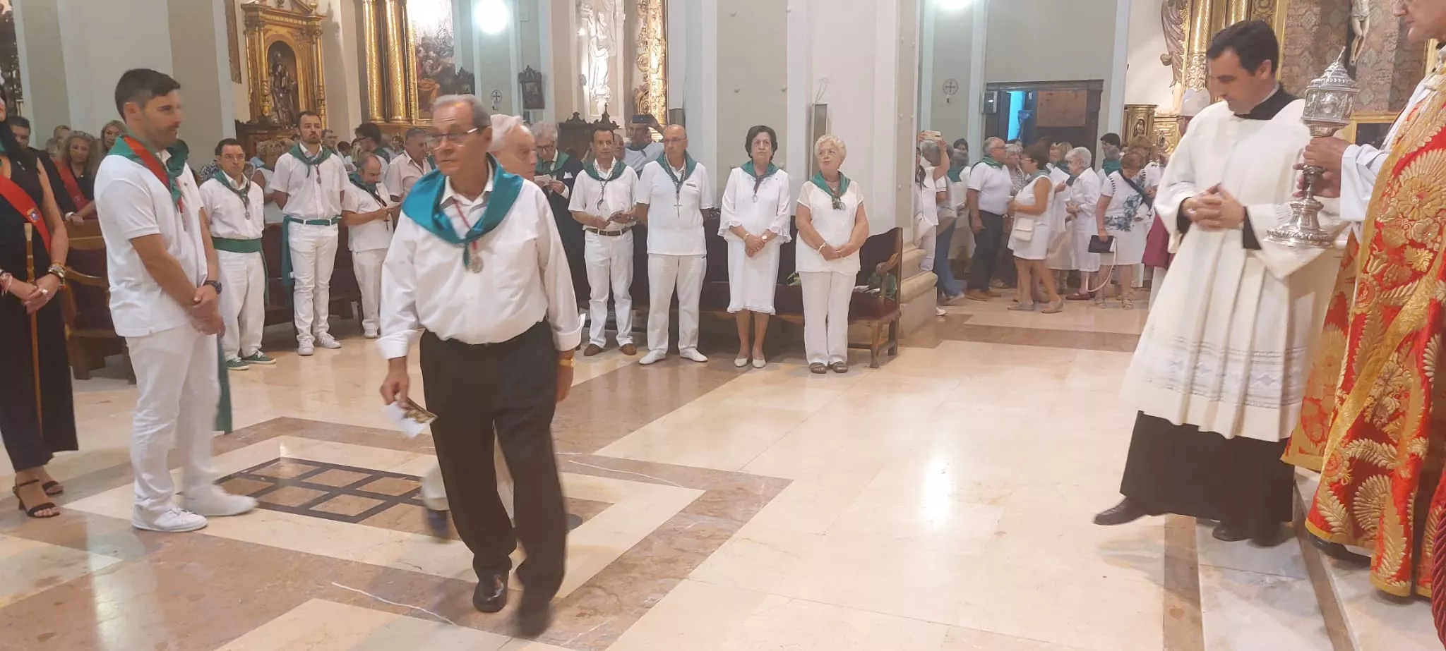 Celebración de las Completas en la Basílica de San Lorenzo.