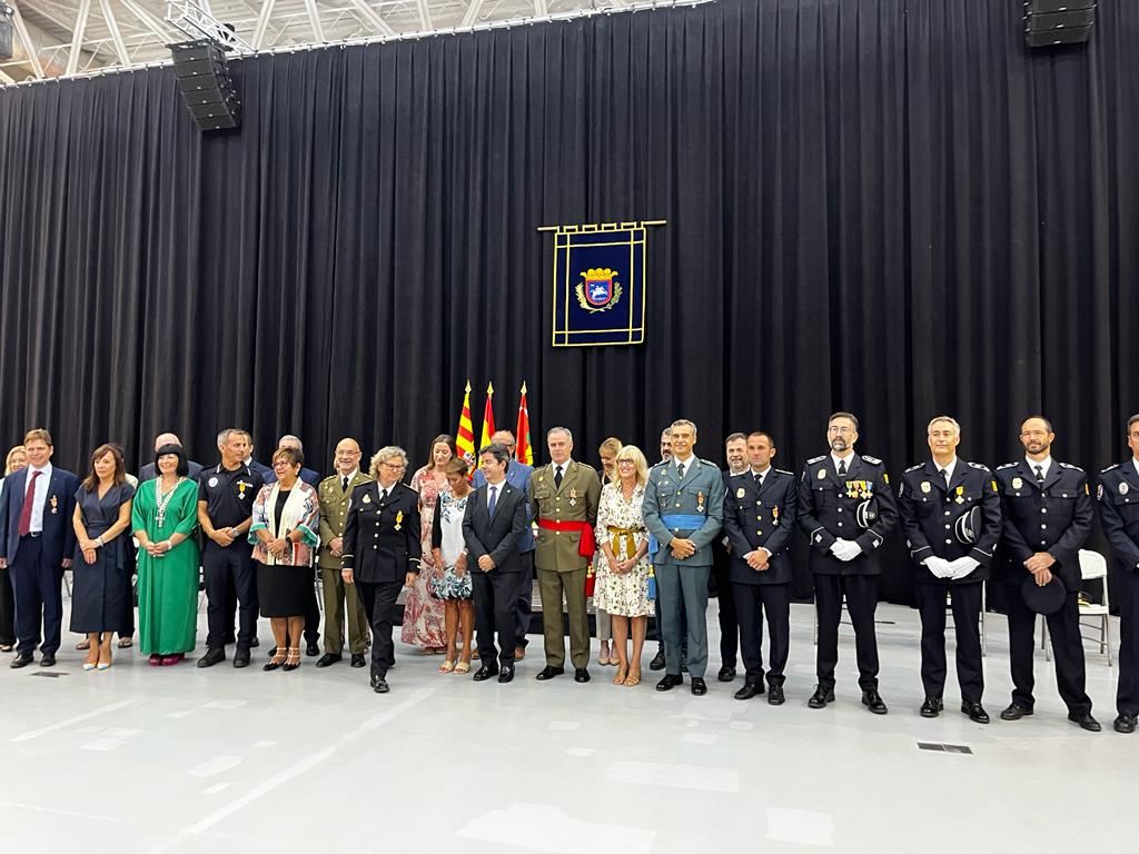 Participantes en la fiesta de la Policía Local de Huesca
